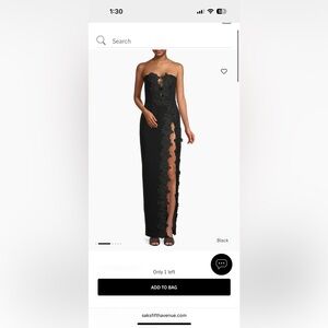 Sau Lee Florence Floral-Appliquéd Column Gown